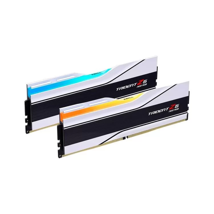 Модуль пам'яті для комп'ютера DDR5 64GB (2x32GB) 6000 MHz Trident Z5 Neo RGB Matte White G.Skill (F5-6000J3036G32GX2-TZ5NRW) ціна 18 704грн - фотографія 2