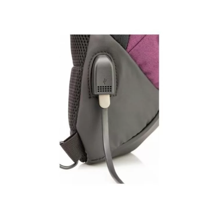 Рюкзак школьный Optima 17.5" Techno женский 0.7 кг 16-25 л Фиолетовый с выделенными элементами (O96910-03) отзывы - изображение 5