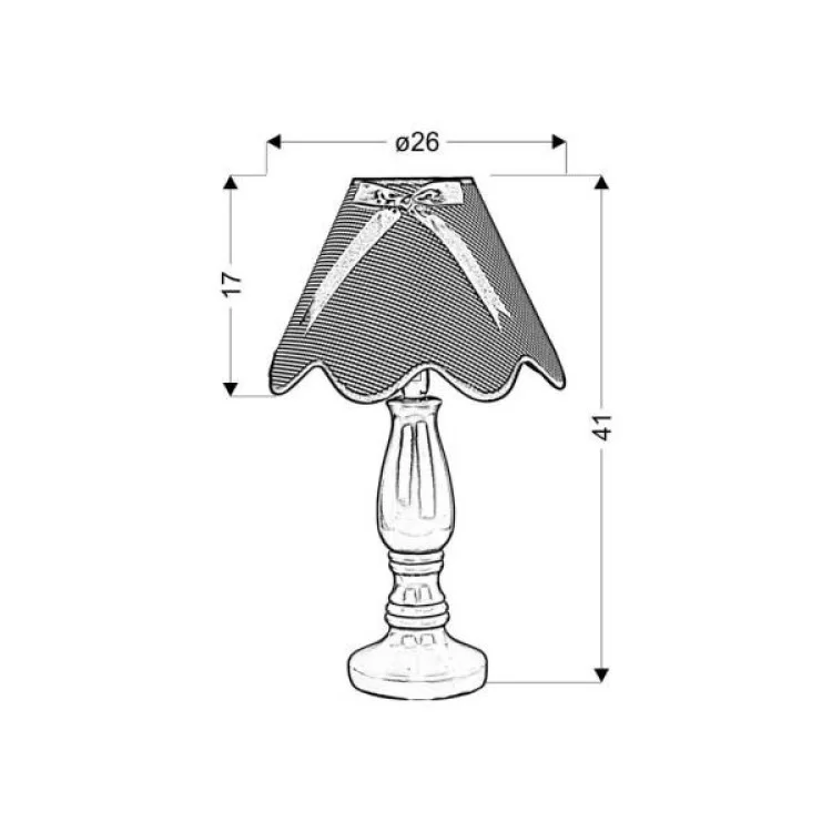 Настільна лампа Candellux 41-04680 LOLA (41-04680) ціна 3 208грн - фотографія 2