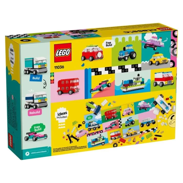 Конструктор LEGO Classic Творчі транспортні засоби 900 деталей (11036) - фото 12