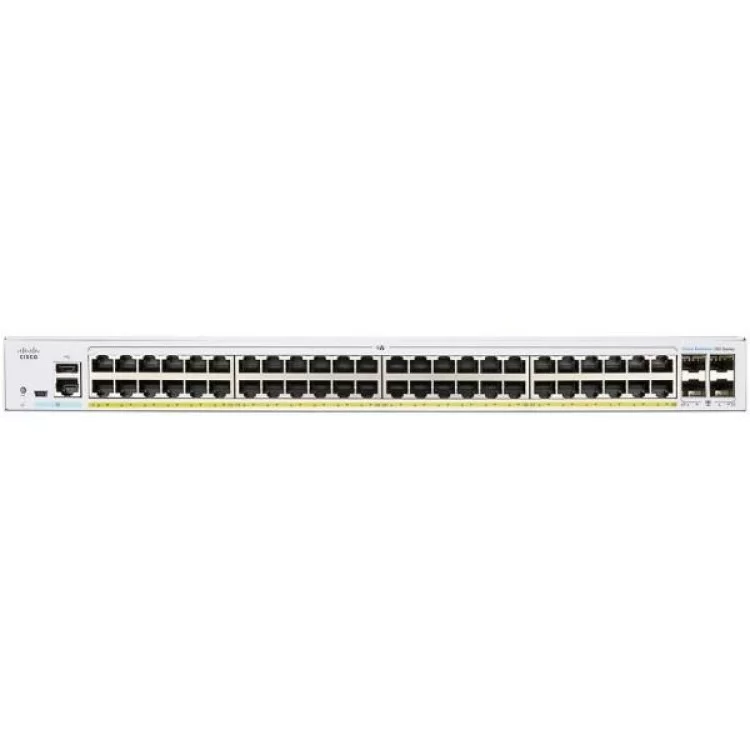 Комутатор мережевий Cisco CBS350-48P-4G-EU ціна 104 573грн - фотографія 2