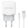 Зарядное устройство Grand-X USB 5V 2,1A White + cable USB -> Lightning, Cu (CH03LTW)