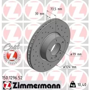 Тормозной диск ZIMMERMANN 150.1296.52