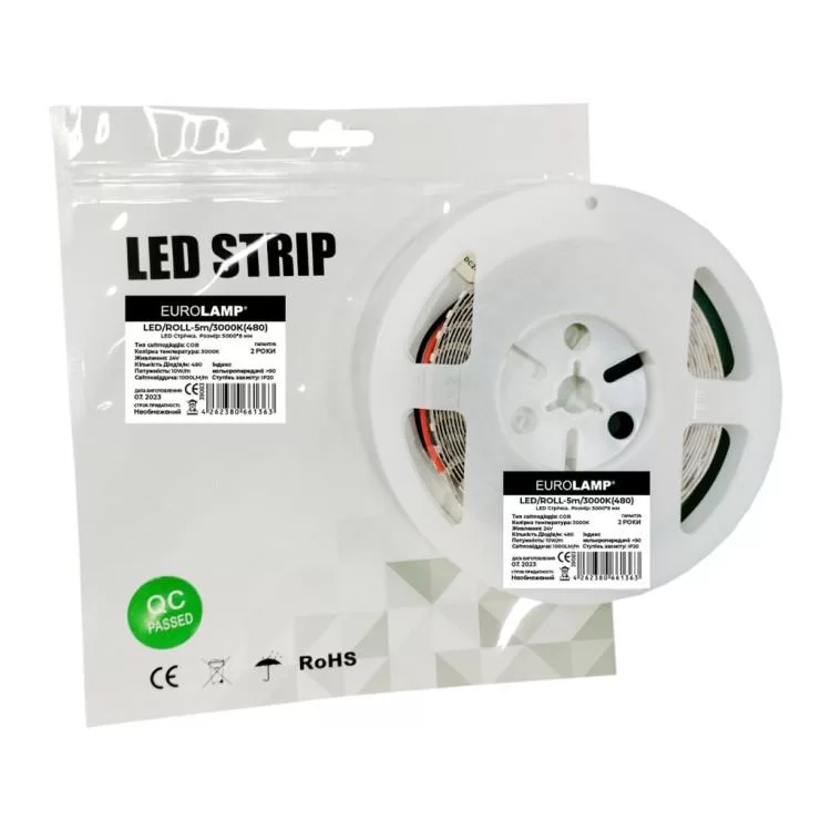 Светодиодная лента Eurolamp LED/ROLL 24V, 3000K 5м