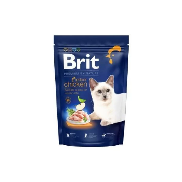 Сухий корм для кішок Brit Premium by Nature Cat Indoor 300 г (8595602552986)