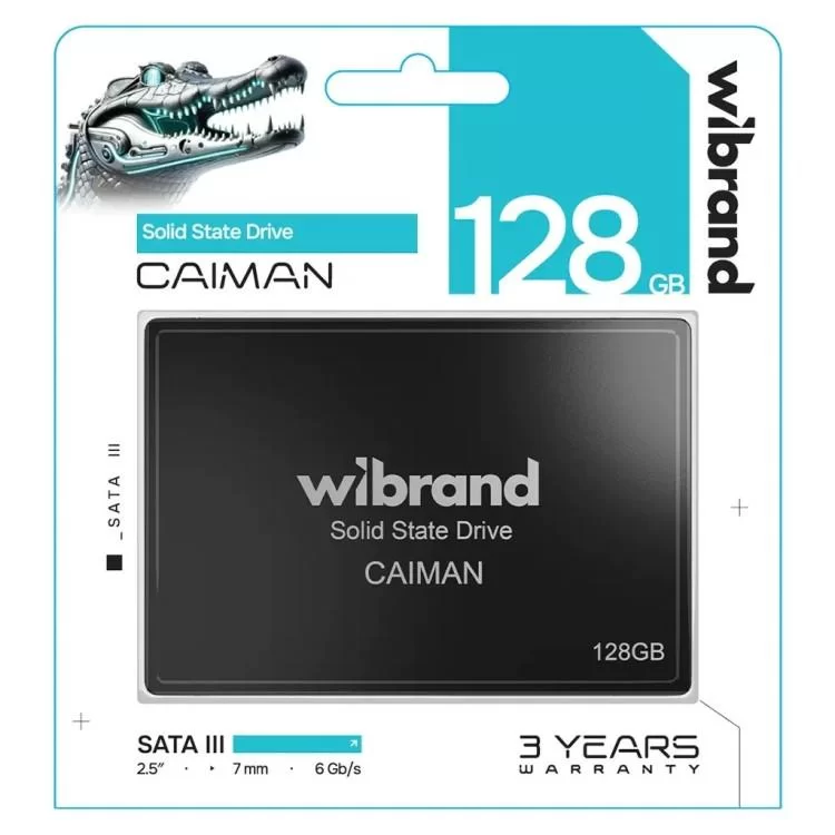 Накопитель SSD 2.5" 128GB Caiman Wibrand (WI2.5SSD/CA128GBST) цена 904грн - фотография 2