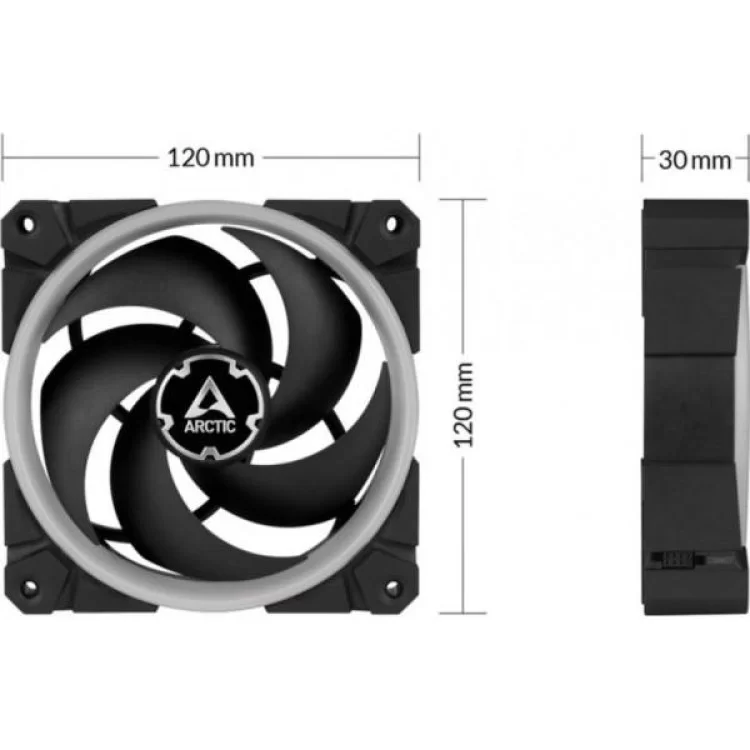 Кулер до корпусу Arctic P120 A-RGB 3x120mm ARGB (ACFAN00156A) характеристики - фотографія 7