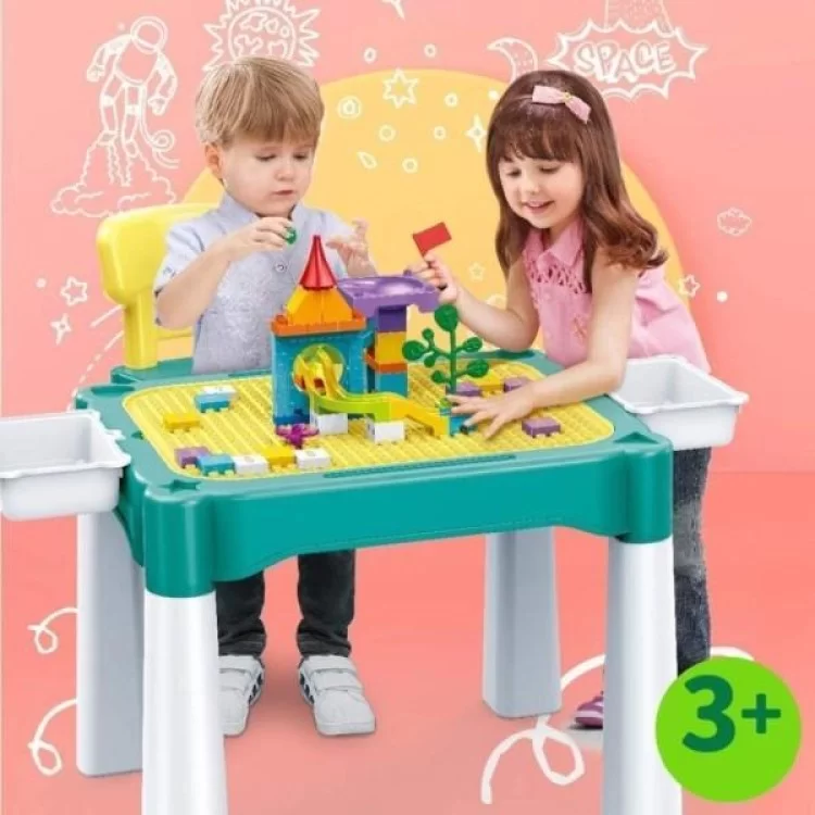 Детский стол BanBao для обучения и конструирования (конструктор в комплекте) (ХК-9090) - фото 9
