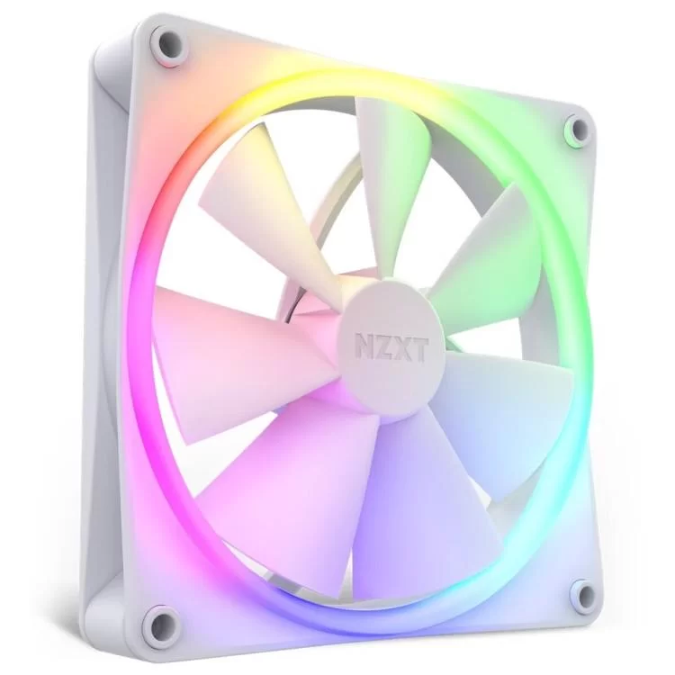 Кулер для корпуса NZXT F140RGB - 140mm RGB Fans - Single (White (RF-R14SF-W1)