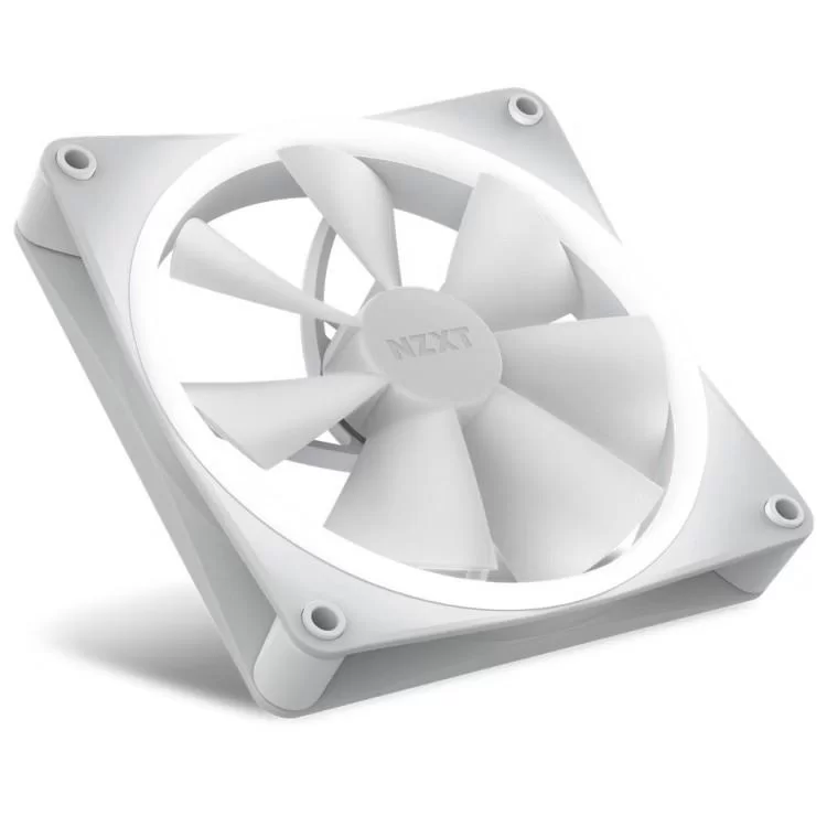 Кулер для корпуса NZXT F140RGB - 140mm RGB Fans - Single (White (RF-R14SF-W1) цена 2 035грн - фотография 2