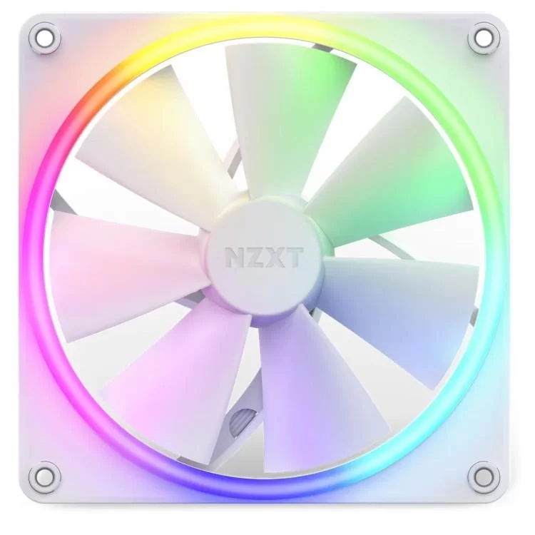 Кулер для корпуса NZXT F140RGB - 140mm RGB Fans - Single (White (RF-R14SF-W1) отзывы - изображение 5