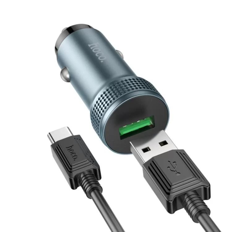 продаем Зарядное устройство HOCO Z49A Level USB Metal Gray (6931474795731) в Украине - фото 4