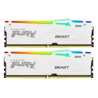 Модуль памяти для компьютера DDR5 64GB (2x32GB) 5200 MHz Beast White RGB Kingston Fury (ex.HyperX) (KF552C36BWEAK2-64)