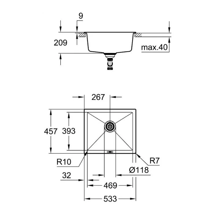 в продаже Мойка кухонная Grohe K700U (31654AT0) - фото 3