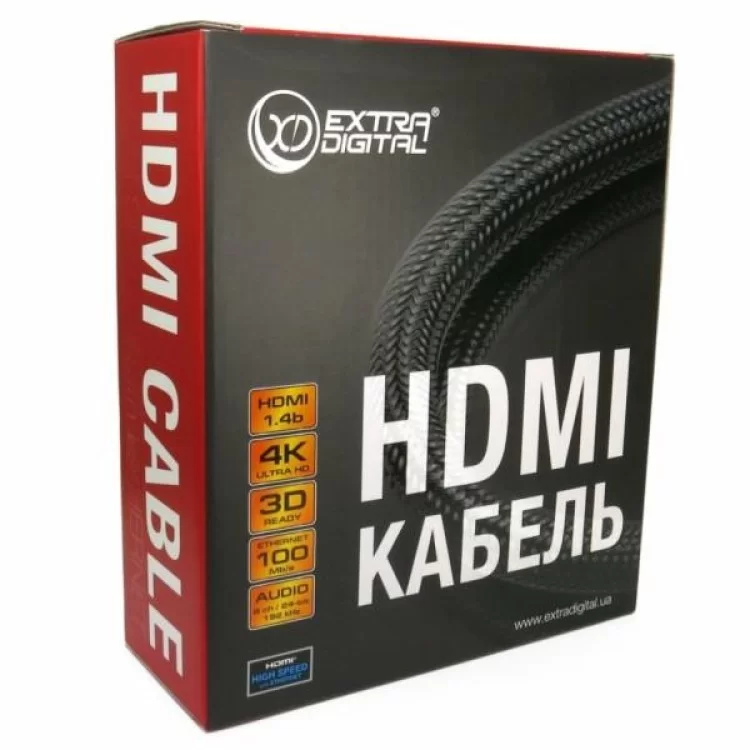 Кабель мультимедийный HDMI to HDMI 15.0m Extradigital (KBH1614) цена 1 870грн - фотография 2