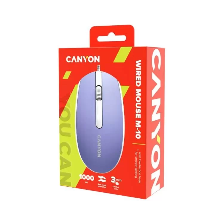 Мишка Canyon M-10 USB Mountain Lavender (CNE-CMS10ML) інструкція - картинка 6