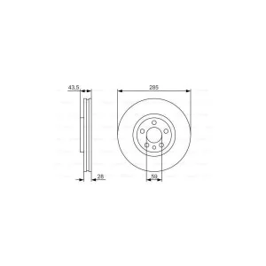 Гальмівний диск Bosch 0 986 479 S62
