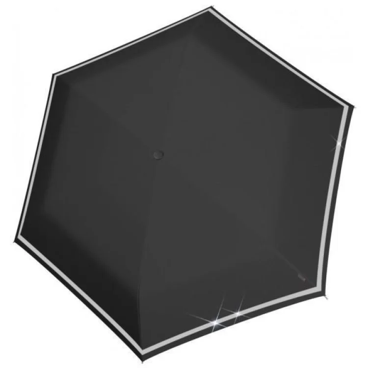 Парасоля Knirps Rookie Manual Black Reflective (Kn95 6050 1000) ціна 1 373грн - фотографія 2