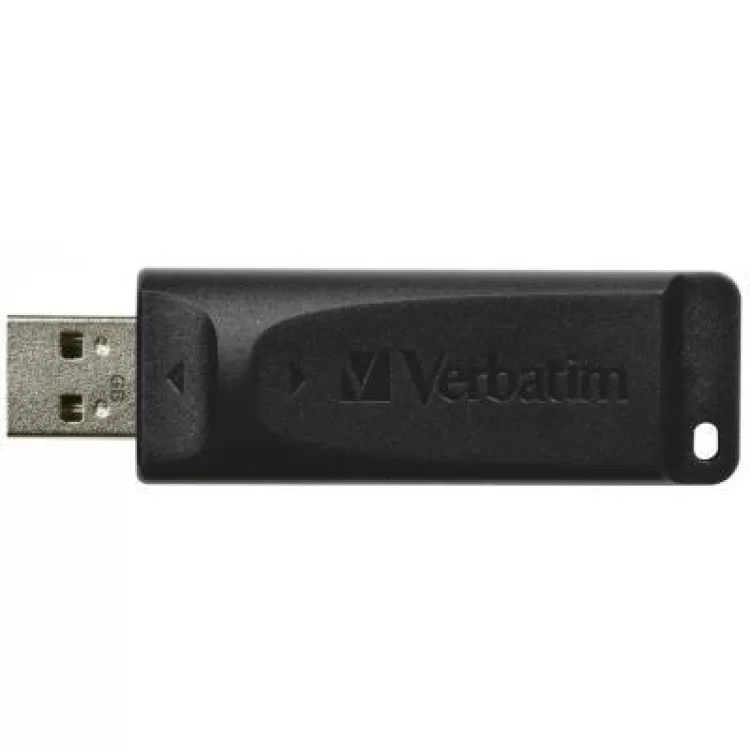 USB флеш накопичувач Verbatim 64GB Slider Black USB 2.0 (98698) ціна 255грн - фотографія 2