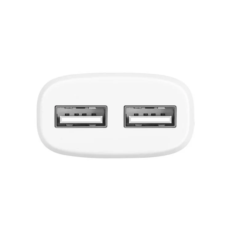 в продажу Зарядний пристрій HOCO C12 Smart dual USB (Micro cable)charger set White (6957531047773) - фото 3