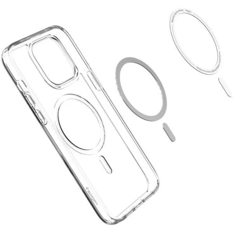 Чохол до мобільного телефона Spigen Apple iPhone 14 Pro Ultra Hybrid MagFit, Frost Clear (ACS05587) відгуки - зображення 5