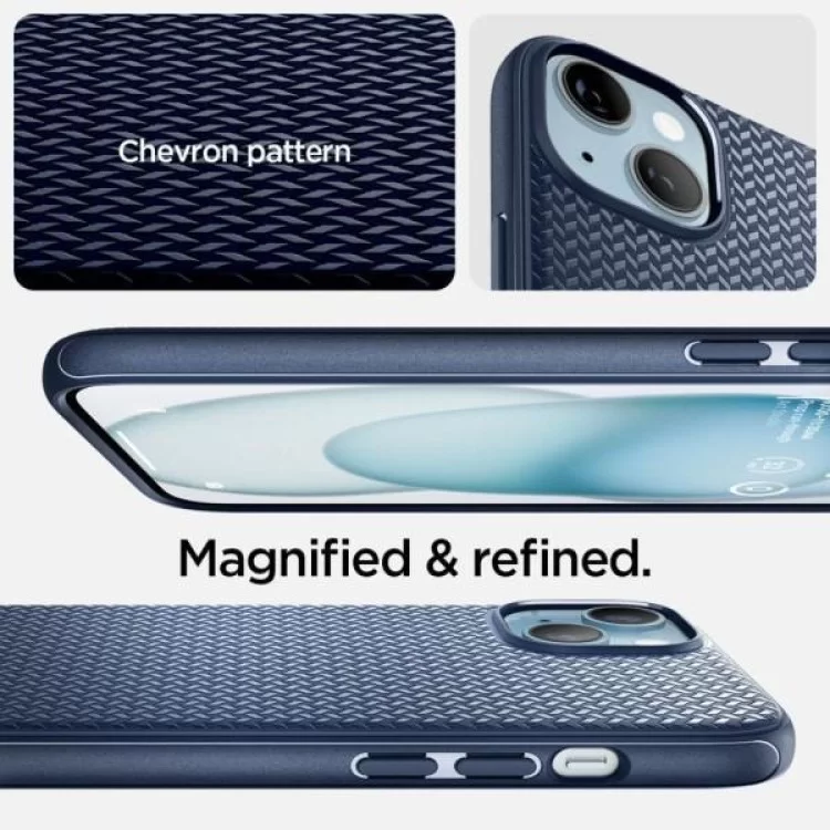 Чехол для мобильного телефона Spigen Apple iPhone 15 Plus Mag Armor MagFit Navy Blue (ACS06672) инструкция - картинка 6
