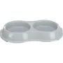 Посуда для кошек Trixie Миска двойная пластиковая 2х200 мл/11 см (цвета в ассортименте) (4011905249858)