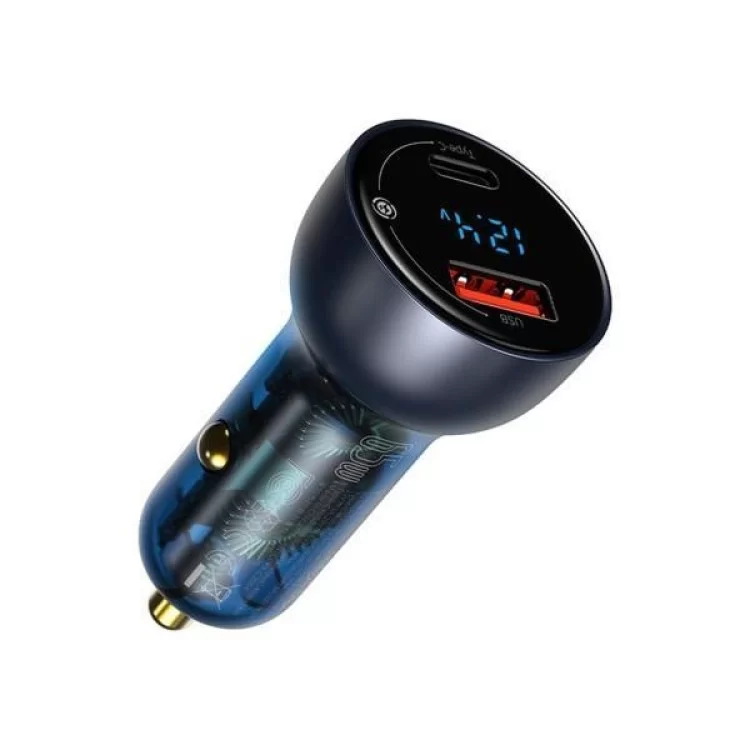 Зарядний пристрій Baseus Particular Digital Display QC+PPS Car Charger 65W Cable(Type-C toType-C100W 1m) USB-A/Type-C Dar (TZCCKX-0G) ціна 1 480грн - фотографія 2