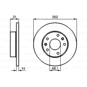 Гальмівний диск Bosch 0 986 478 991