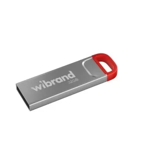 USB флеш накопитель Wibrand 32GB Falcon Silver-Red USB 2.0 (WI2.0/FA32U7R)