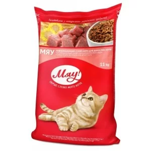 Сухий корм для кішок Мяу! з карасем 11 кг (4820215365246)