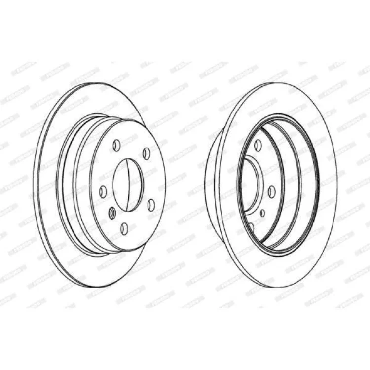 Тормозной диск FERODO DDF1258C