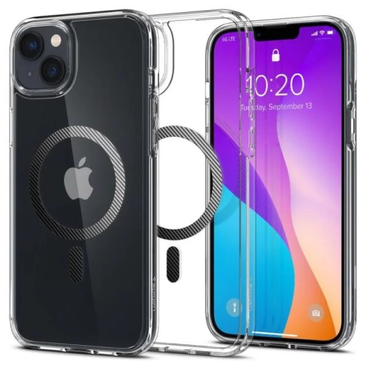 в продаже Чехол для мобильного телефона Spigen Apple Iphone 14 Plus Ultra Hybrid MagFit, Carbon Fiber (ACS04904) - фото 3