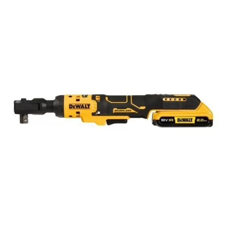 в продажу Гайковерт DeWALT кутовий - тріскачка, 18V XR Li-lon 2Ah, 95 Нм, сумка (DCF512D1) - фото 3