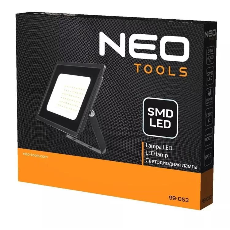в продаже Прожектор Neo Tools алюминий, 220, 50Вт, 4000 люмен, SMD LED, кабель 0.3м без ви (99-053) - фото 3
