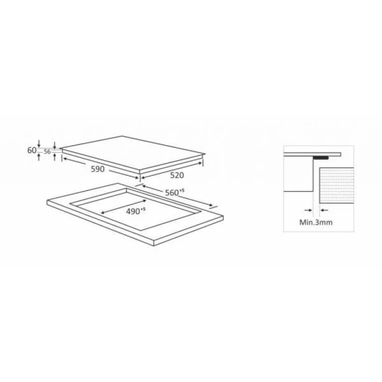 Варочна поверхня Interline HIV 569 SIZ BA - фото 9