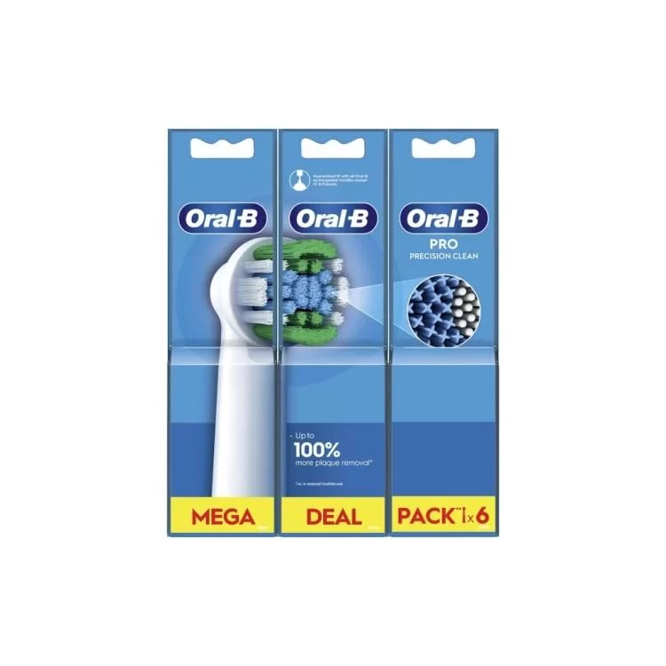 Насадка для зубной щетки Oral-B Pro Precision Clean, 6 шт (8006540847466) цена 1 280грн - фотография 2