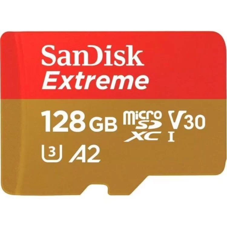 в продажу Карта пам'яті SanDisk 128GB microSD class 10 UHS-I Extreme For Action Cams and Dro (SDSQXAA-128G-GN6AA) - фото 3