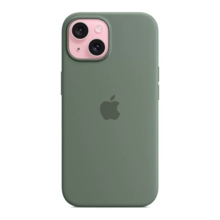 Чохол до мобільного телефона Apple iPhone 15 Silicone Case with MagSafe Cypress (MT0X3ZM/A) ціна 3 779грн - фотографія 2