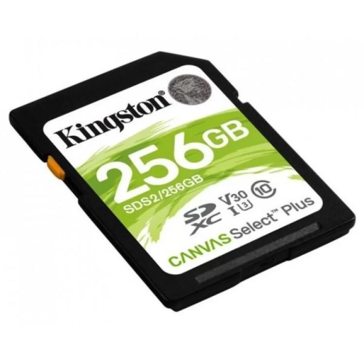 Карта памяти Kingston 256GB SDXC class 10 UHS-I U3 Canvas Select Plus (SDS2/256GB) цена 1 502грн - фотография 2