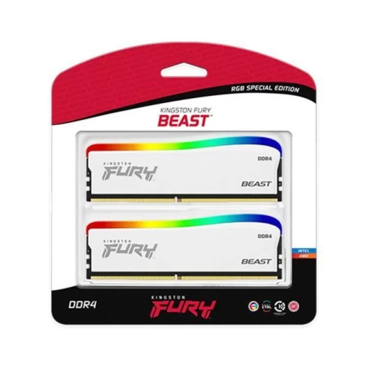 Модуль памяти для компьютера DDR4 32GB (2x16GB) 3600 MHz Beast White RGB SE Kingston Fury (ex.HyperX) (KF436C18BWAK2/32) инструкция - картинка 6