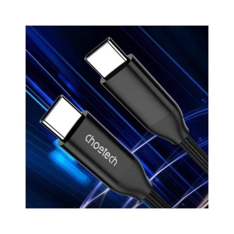 Дата кабель USB-C to USB-C 1.2m USB 3.1 Gen2 240W (50V/5A) Choetech (XCC-1035) відгуки - зображення 5