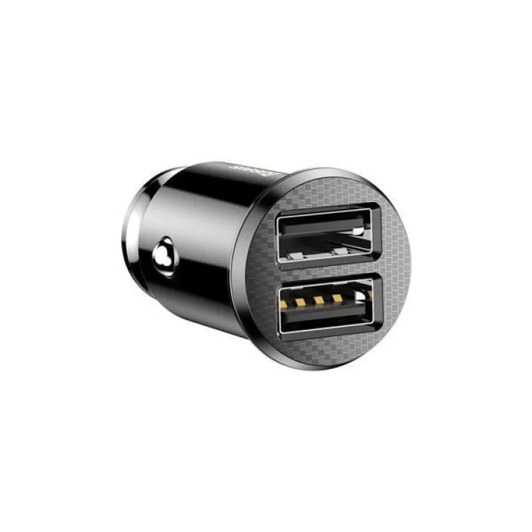 Зарядное устройство Baseus Grain Car Charger USB-A Black (CCALL-ML01) цена 326грн - фотография 2