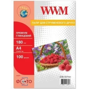 Фотобумага A4 Premium WWM (G180.100.Prem)