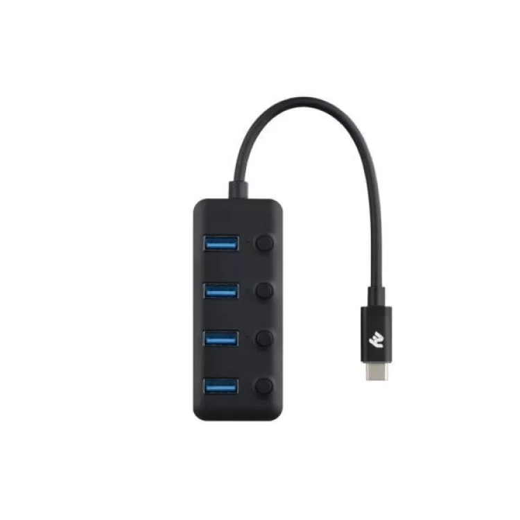 Концентратор 2E Type-C to 4xUSB3.0, with switch, 0.25 м (2E-W1406) цена 614грн - фотография 2