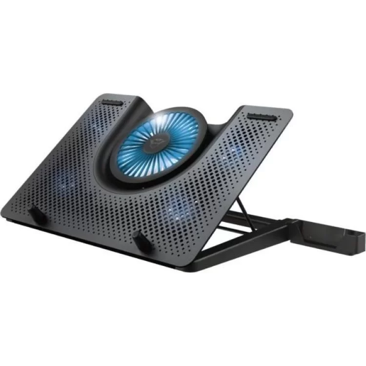 в продаже Подставка для ноутбука Trust GXT 1125 Quno (17.3") Blue LED Black (23581_TRUST) - фото 3