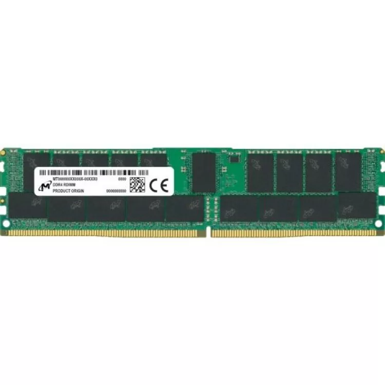 Модуль пам'яті для сервера DDR4 32GB ECC RDIMM 3200MHz 2Rx8 1.2V CL22 Micron (MTA18ASF4G72PDZ-3G2R)