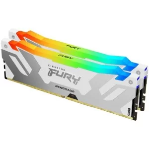 Модуль памяти для компьютера DDR5 64GB (2x32GB) 6000 MHz Renegade RGB White XMP Kingston Fury (ex.HyperX) (KF560C32RWAK2-64)