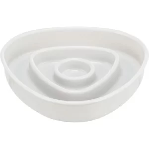 Посуд для котів Trixie Миска пластикова для повільного годування 350 мл/15х15 см (сіра) (4047974251911)
