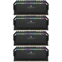 Модуль памяти для компьютера DDR5 64GB (4x16GB) 6200 MHz Dominator Platinum RGB Black Corsair (CMT64GX5M4B6200C32)